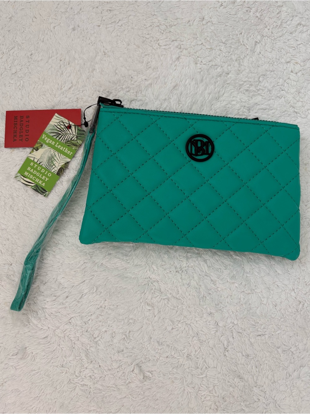 Badgley Mischka Diamond Quilting Clutch